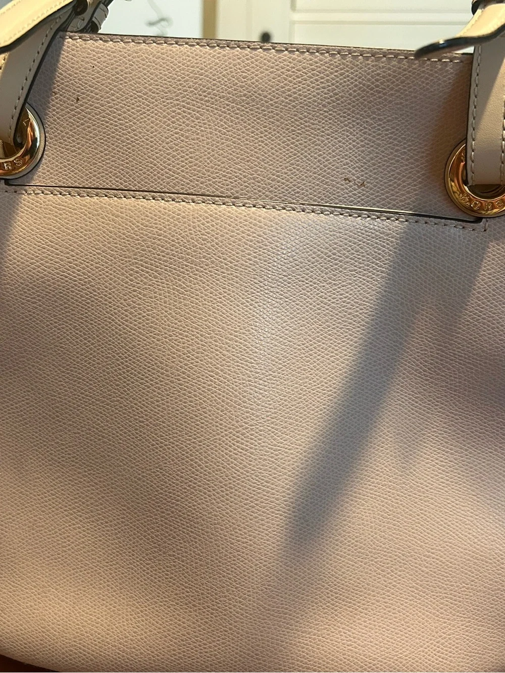 Michael Kors Pale Pink Leather Tote Bag